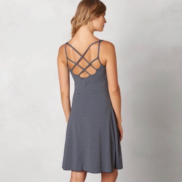 Prana Dresses & Skirts - [prAna] Strappy Back Rebecca Dress, Black/Gray